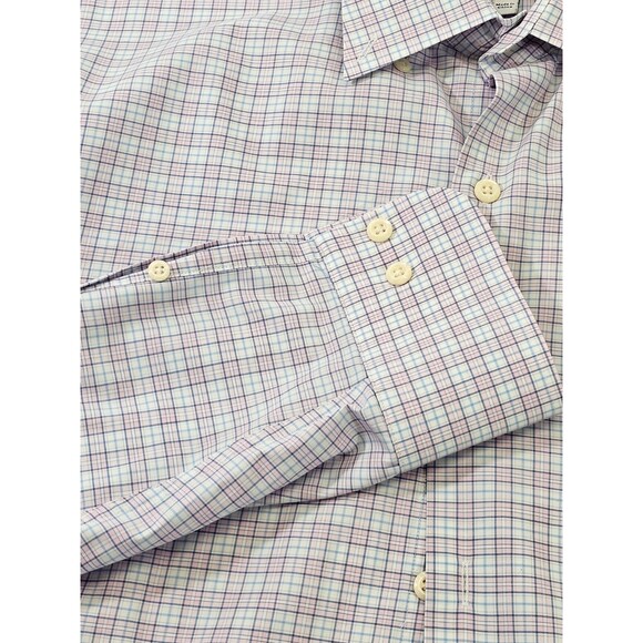 Peter Millar XL Crown Clarence Cotton Blend Sport Shirt Button Up EUC - Picture 4 of 4